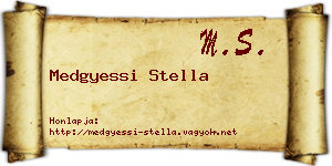 Medgyessi Stella névjegykártya